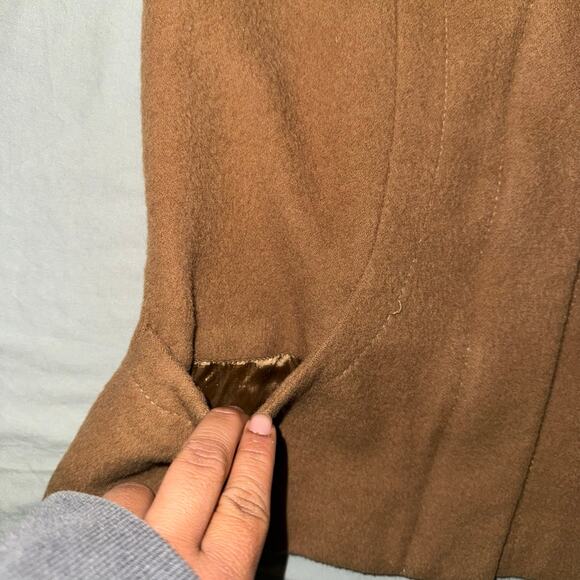 Fairway & Greene Tan Baby Alpaca Wool Golf Vest Women's Size S/P Made in Peru - Picture 6 of 9